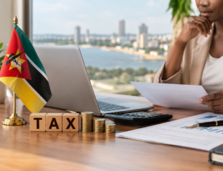 Mozambican Tax Professional reviewing tax documents relating to Mozambique's 2026 tax changes.